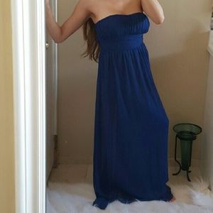 Forever Small Blue Cocktail Dress Formal Strapless